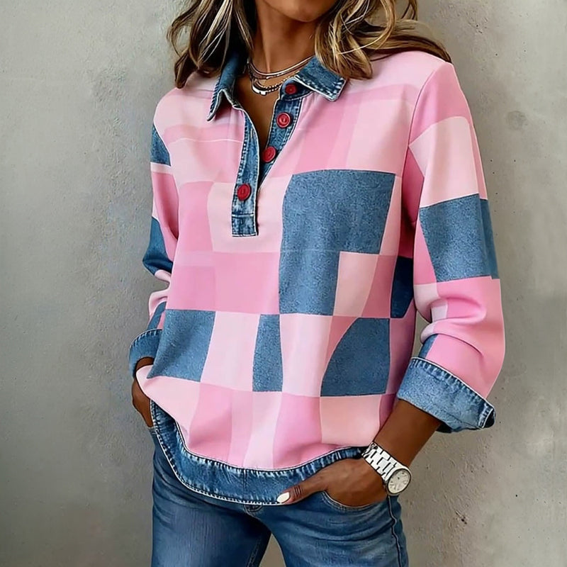 CHEMISE À CARREAUX POUR FEMME