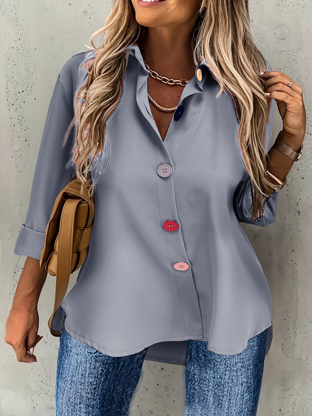 CHIC BLOUSE À BOUTONS POUR FEMMES