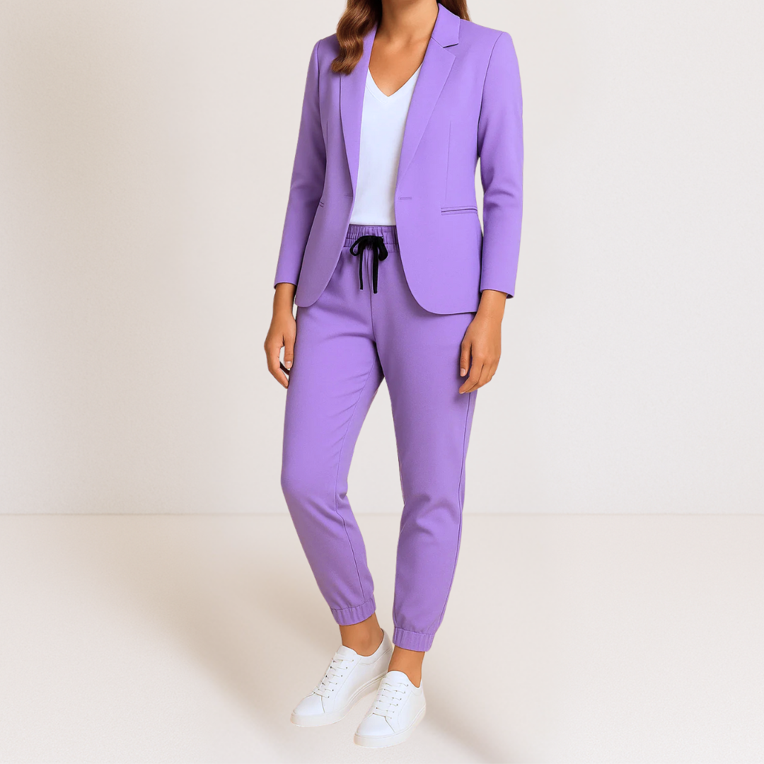 ENSEMBLE COORDONNE BLAZER ET JOGGER SMART CLASSIC POUR FEMME