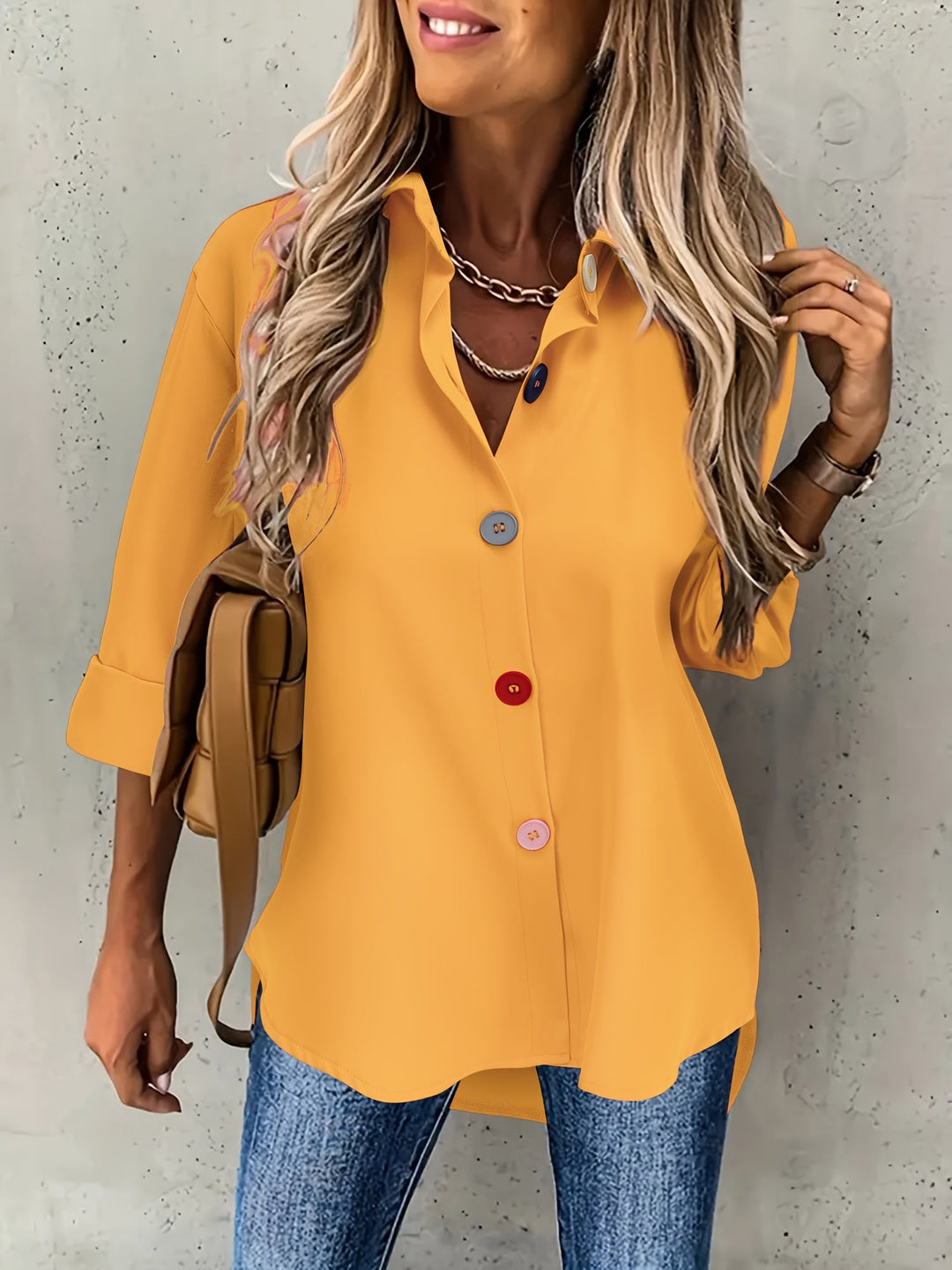 CHIC BLOUSE À BOUTONS POUR FEMMES