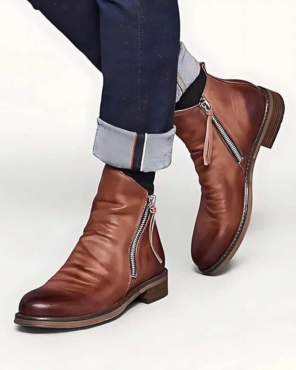 Fabrice™ - Bottines met Fermeture Éclair Latérale
