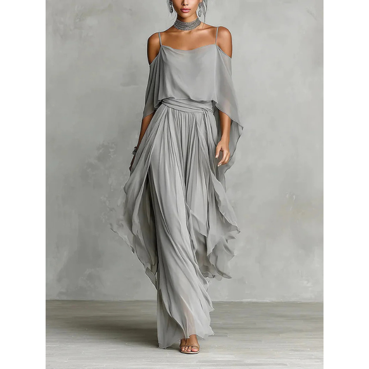 ENSEMBLE ÉLÉGANT EN CHIFFON POUR FEMMES