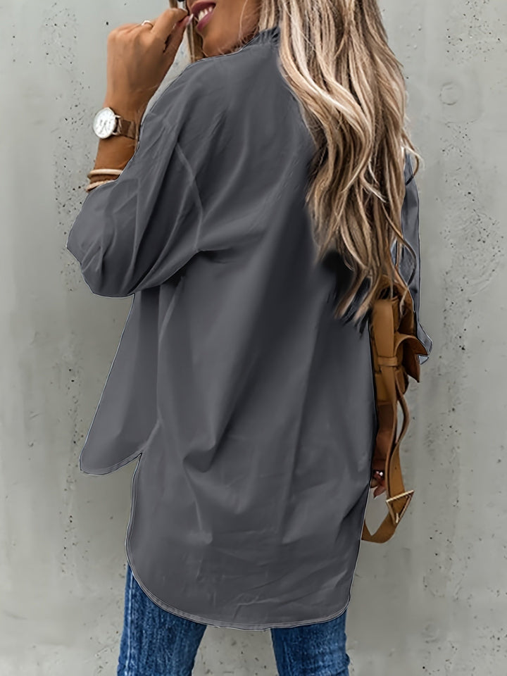 CHEMISE CHIC À MANCHES LONGUES POUR FEMMES