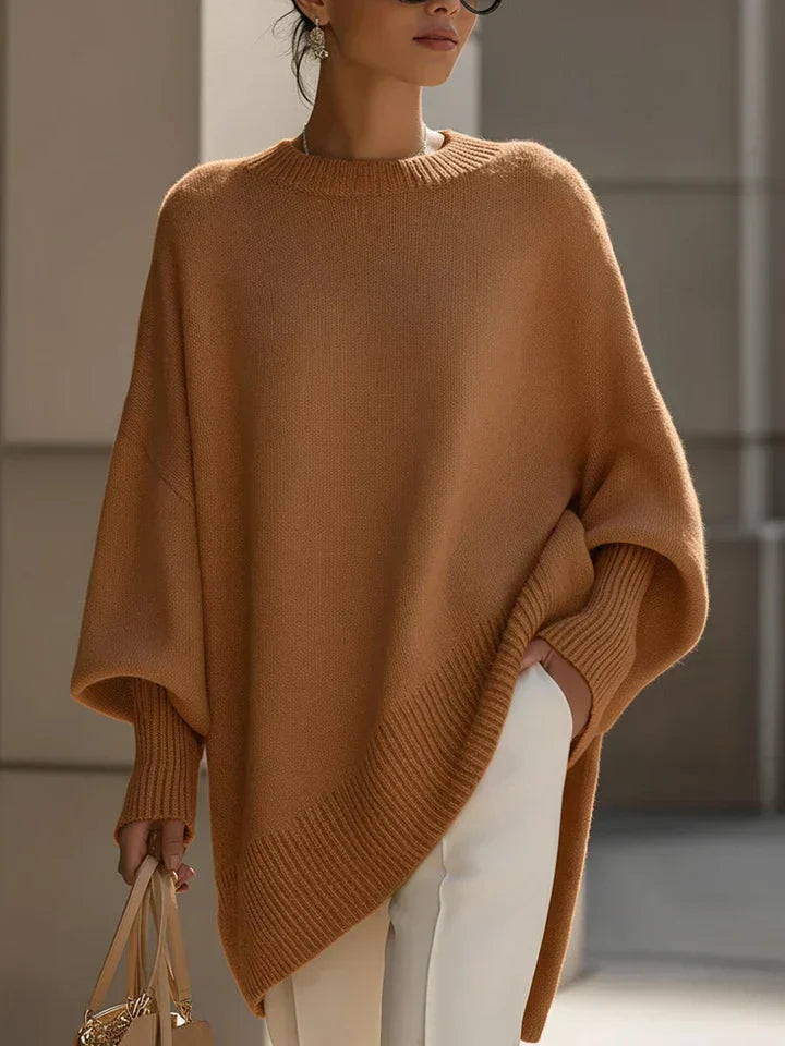 Isaure | Pull Maille Douce Coupe Ample – Orange
