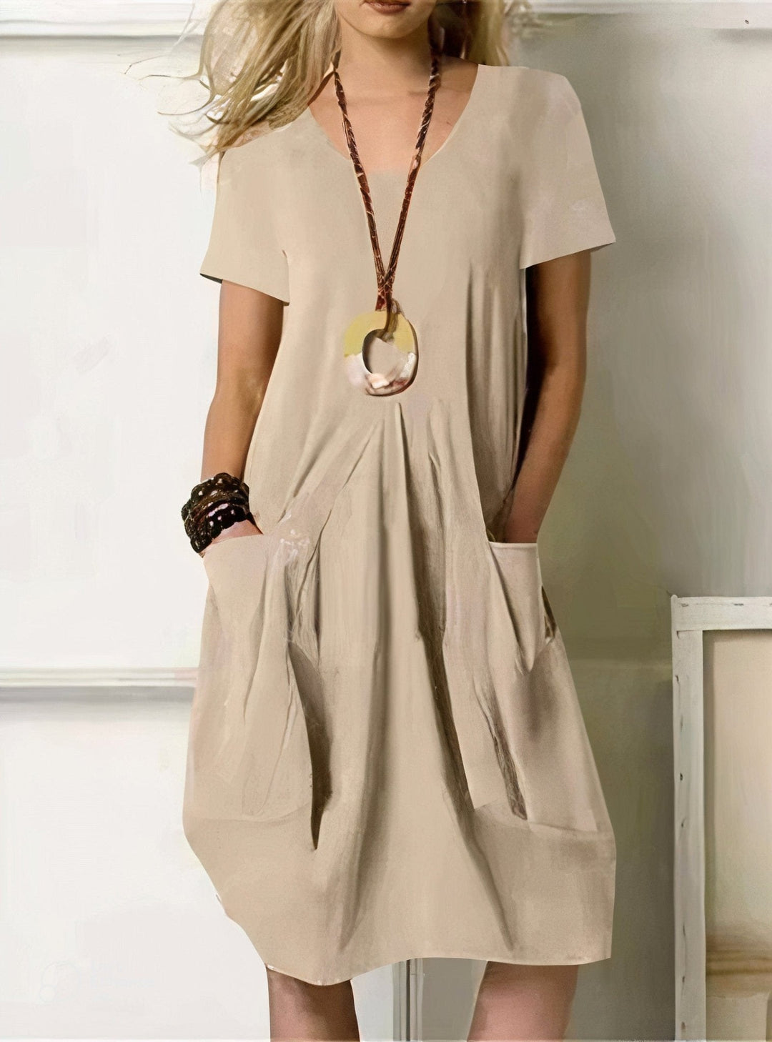 ROBE MIDI FLUIDE POUR FEMMES