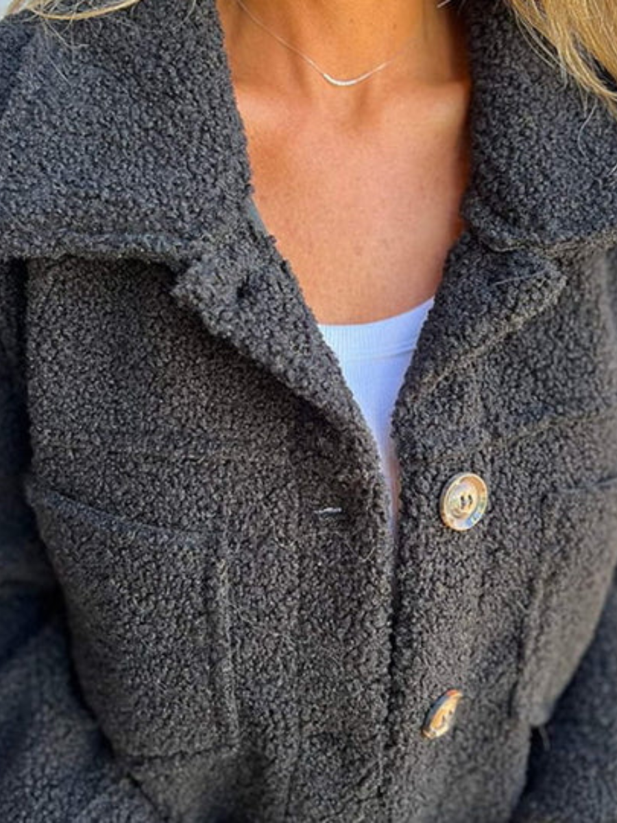 Béatrice | Manteau Texturé à Boutons