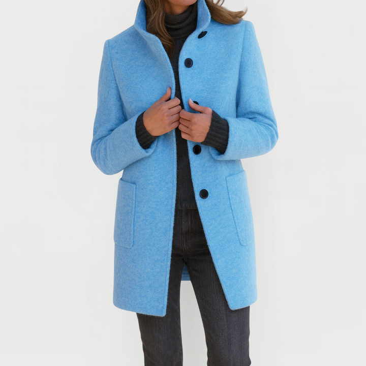 MANTEAU CINTRÉ À BOUTONS POUR FEMMES