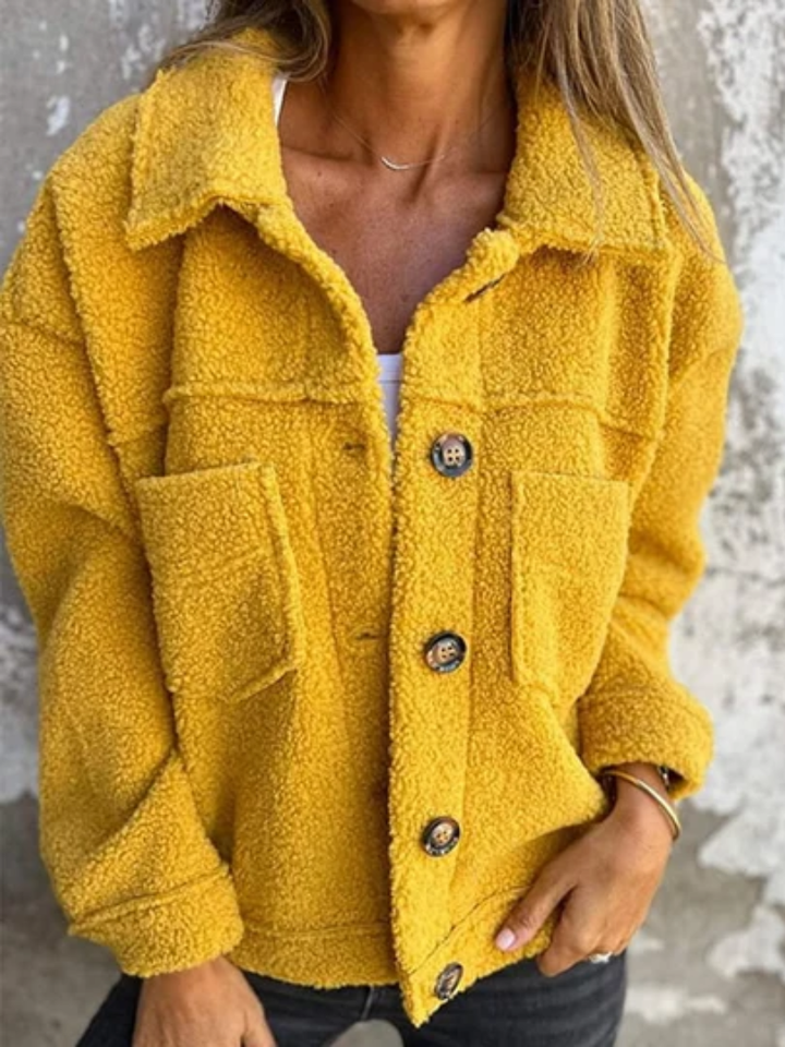 Béatrice | Manteau Texturé à Boutons