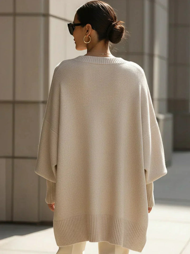 Isaure | Pull Maille Douce Coupe Ample – vue portée