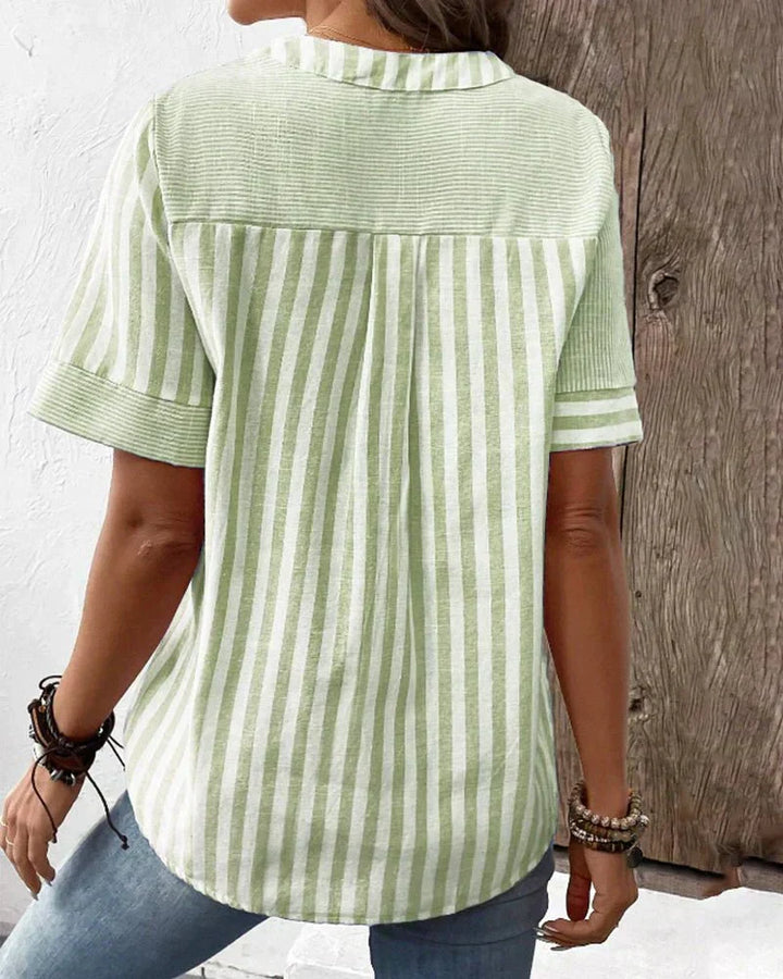 BLOUSE RAYÉE ÉLÉGANTE FOR WOMEN