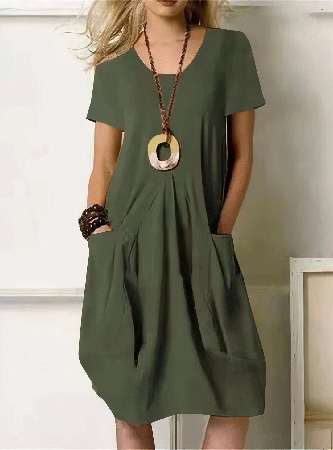 ROBE MIDI FLUIDE POUR FEMMES
