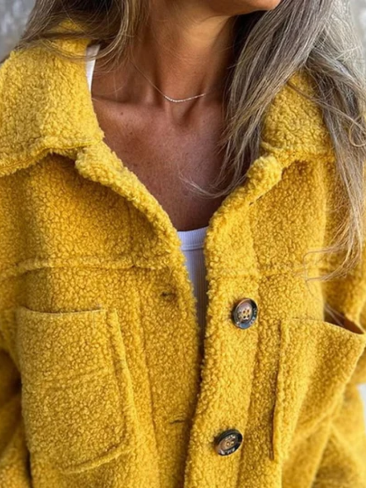 Béatrice | Manteau Texturé à Boutons