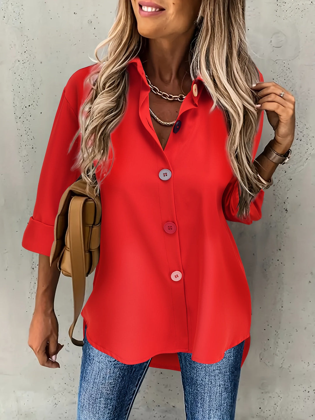 CHIC BLOUSE À BOUTONS POUR FEMMES