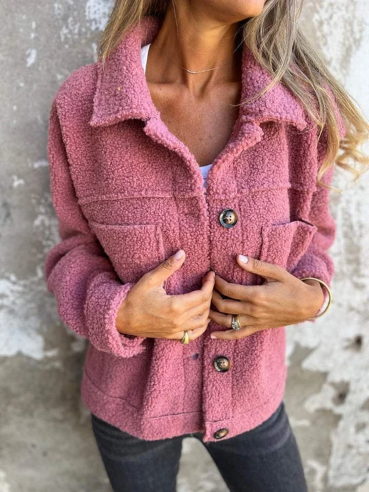Béatrice | Manteau Texturé à Boutons
