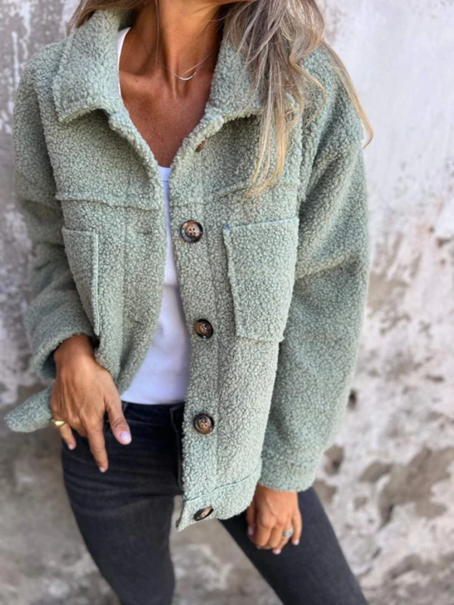 Béatrice | Manteau Texturé à Boutons