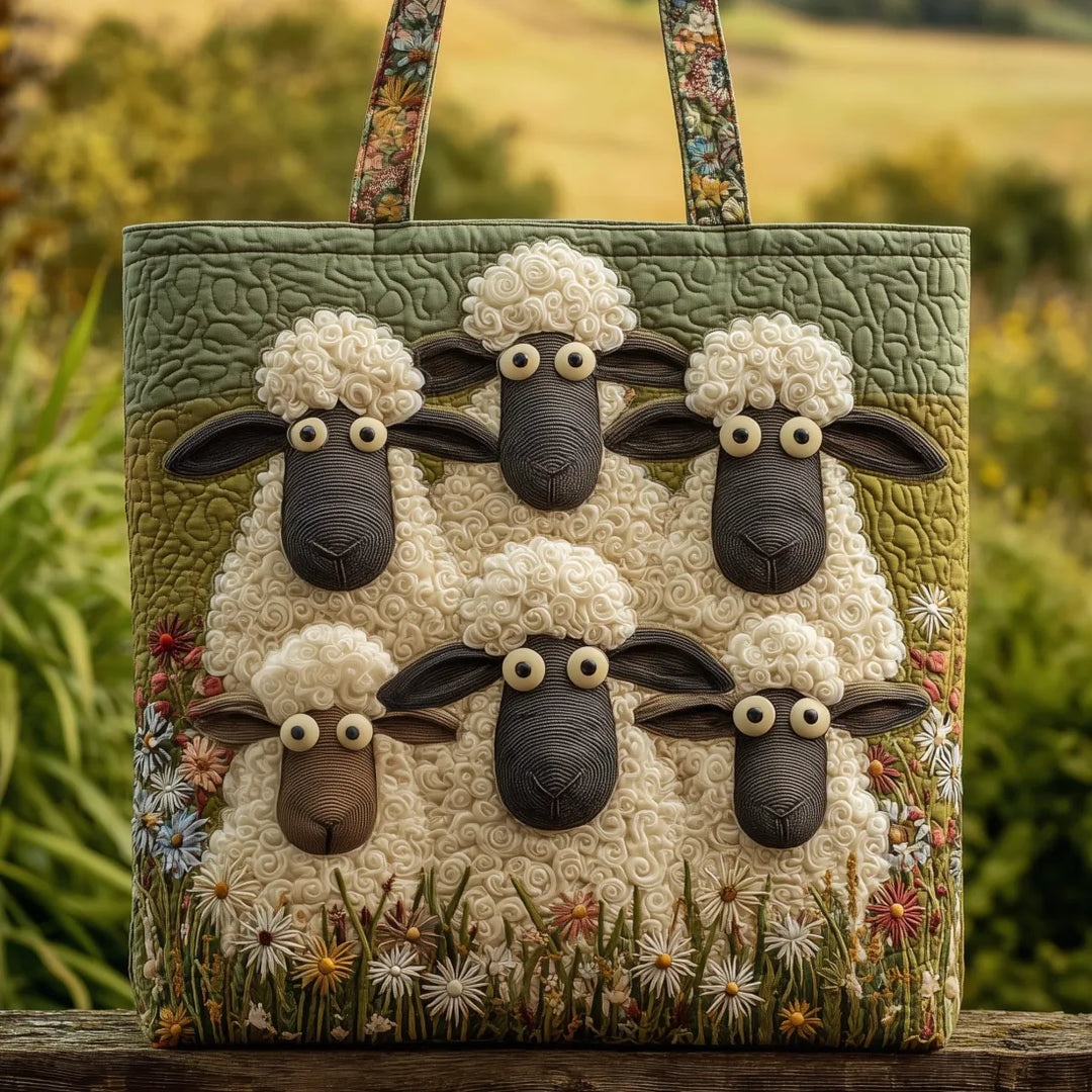 Sac Matelassé Troupeau de Moutons