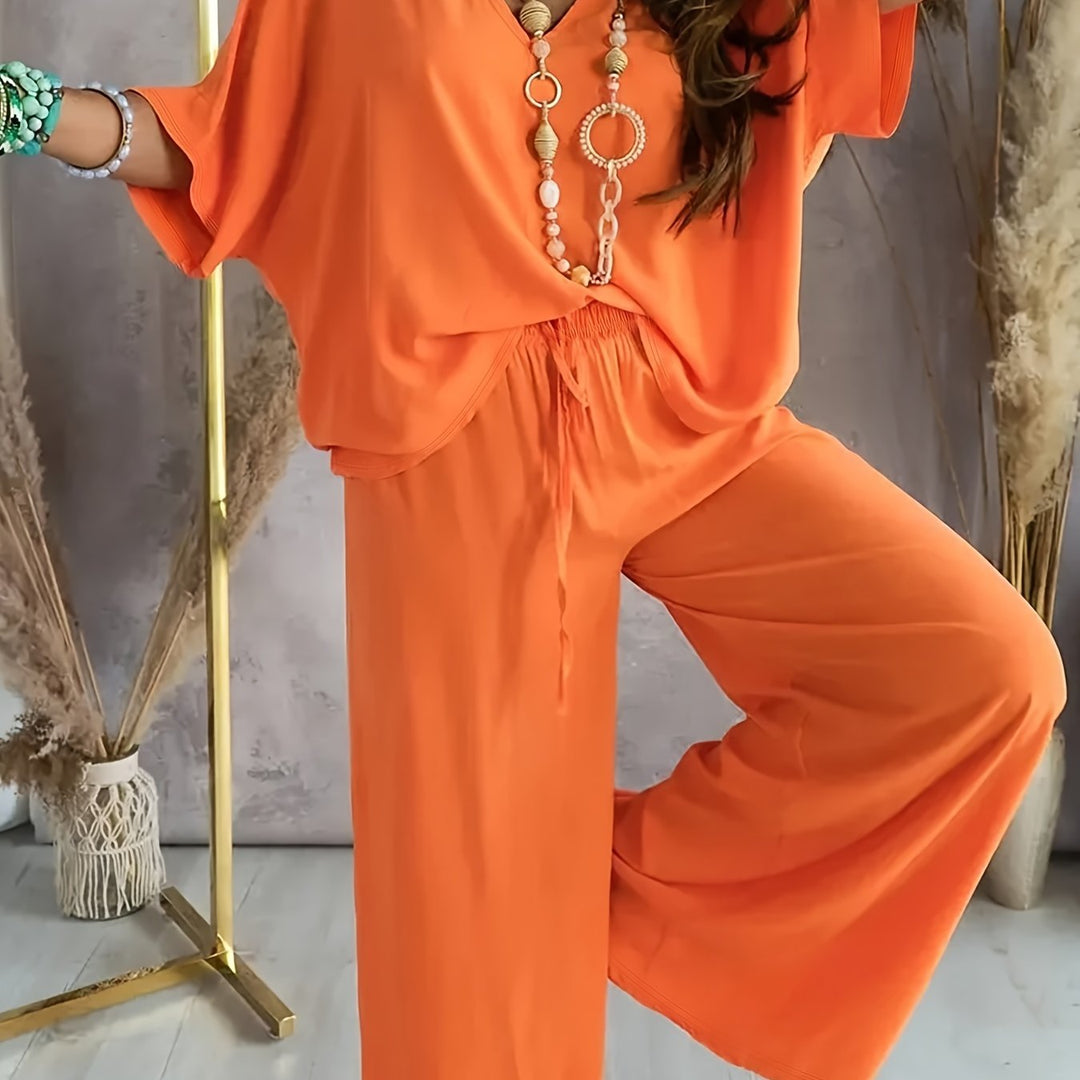 ENSEMBLE CHIC À COL EN V POUR FEMMES