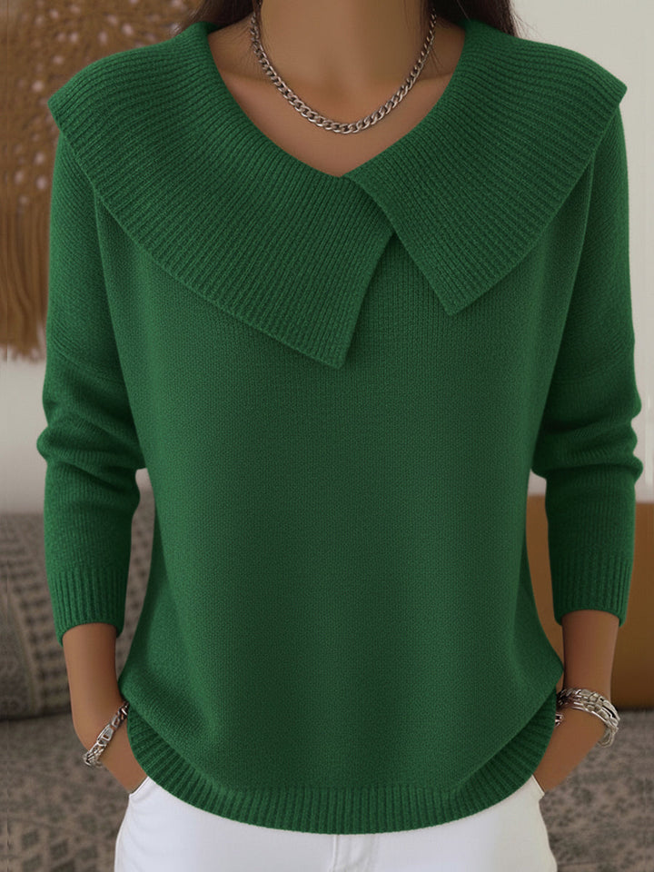 PULL COL CLASSIQUE POUR FEMME