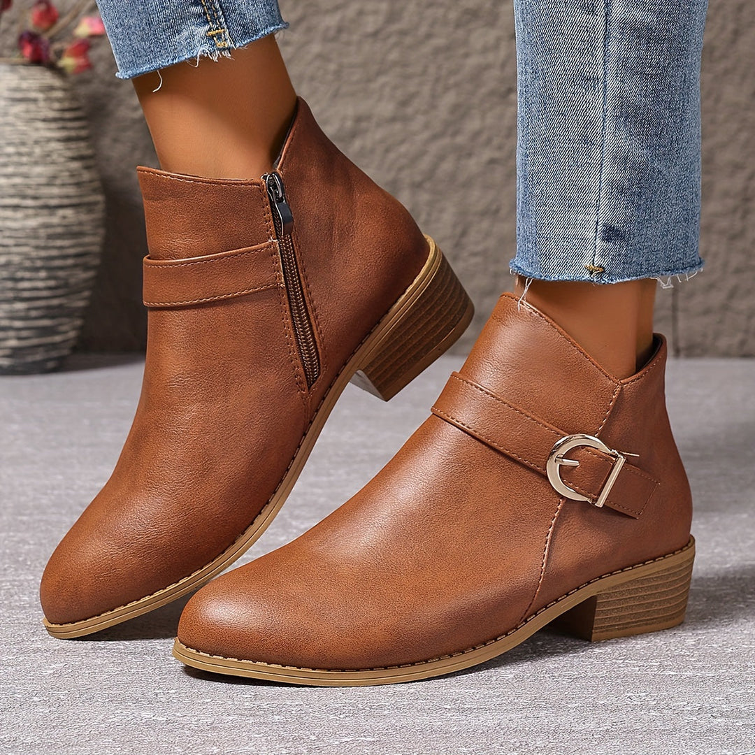 Amélina™ – Bottines confortables à boucle pour pieds sensibles