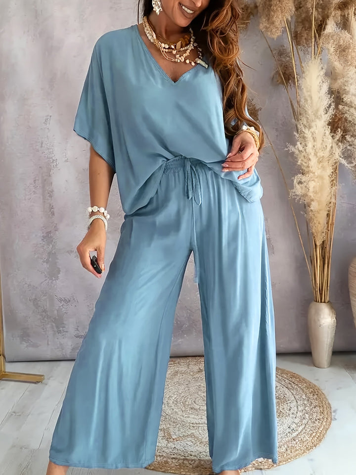 ENSEMBLE CHIC À COL EN V POUR FEMMES