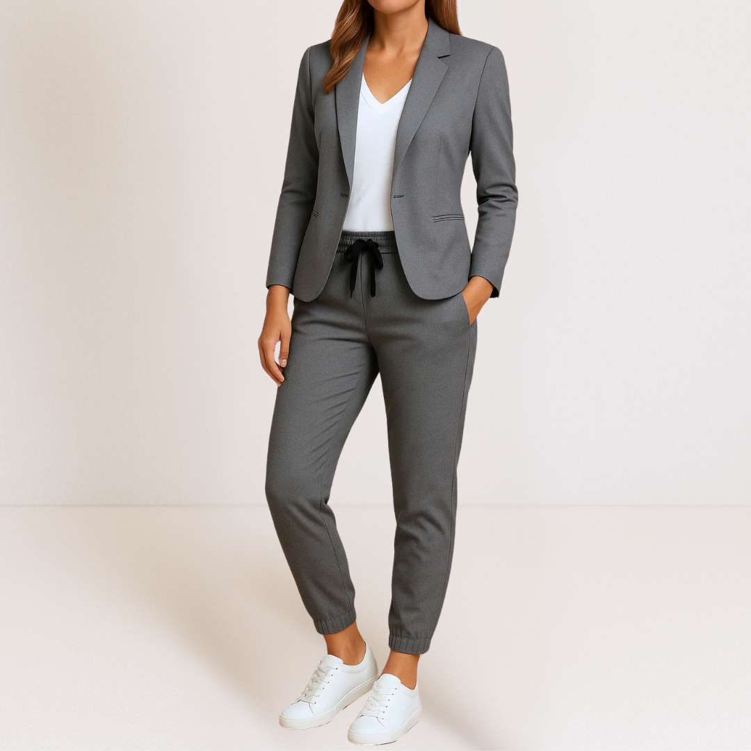 ENSEMBLE COORDONNE BLAZER ET JOGGER SMART CLASSIC POUR FEMME