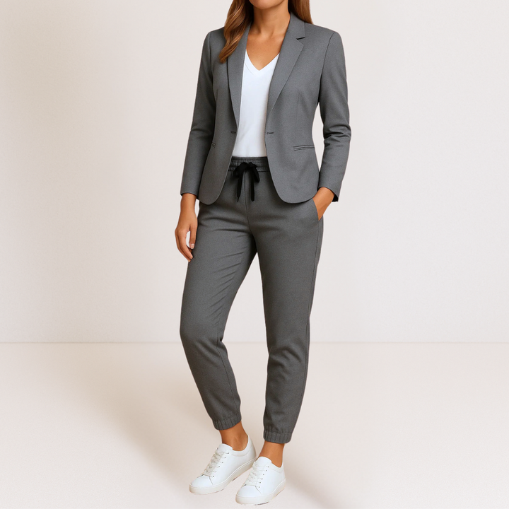 ENSEMBLE COORDONNE BLAZER ET JOGGER SMART CLASSIC POUR FEMME