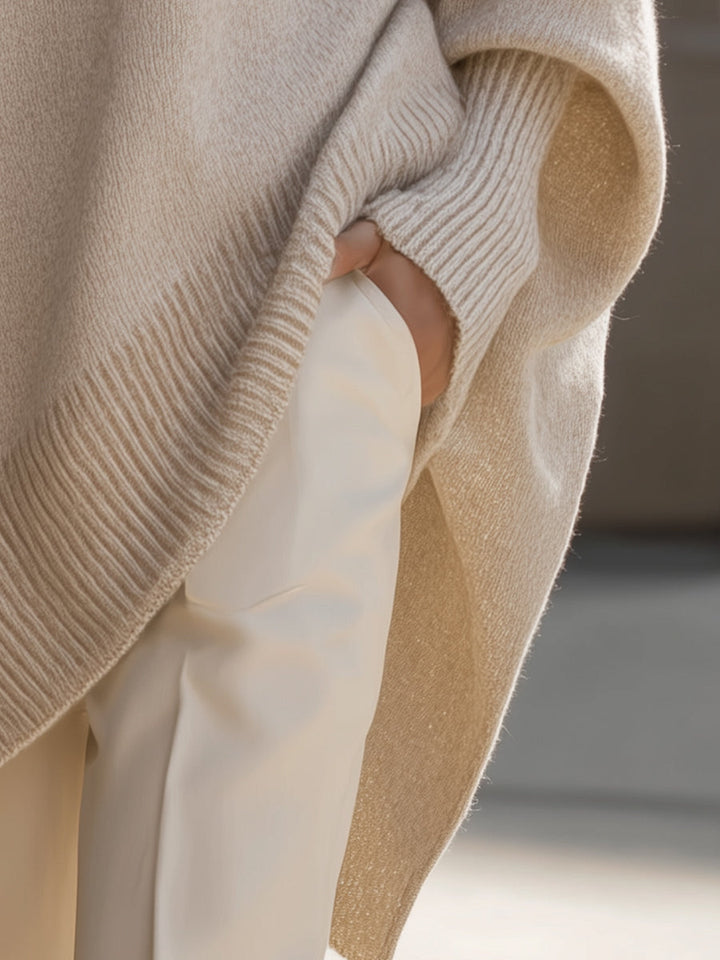 PULL SURDIMENSIONNÉ CÔTELÉ POUR FEMMES