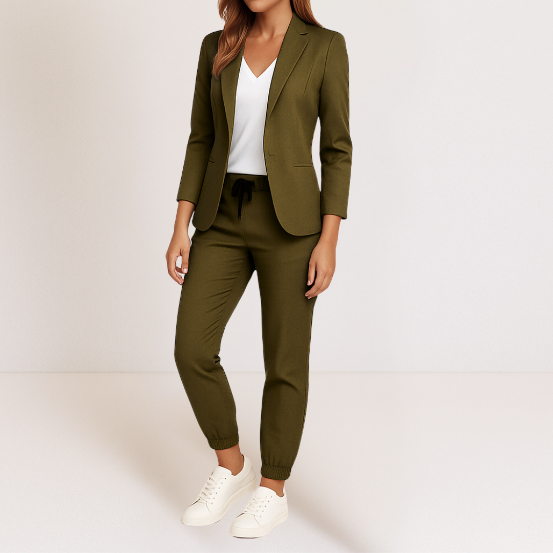 ENSEMBLE COORDONNE BLAZER ET JOGGER SMART CLASSIC POUR FEMME