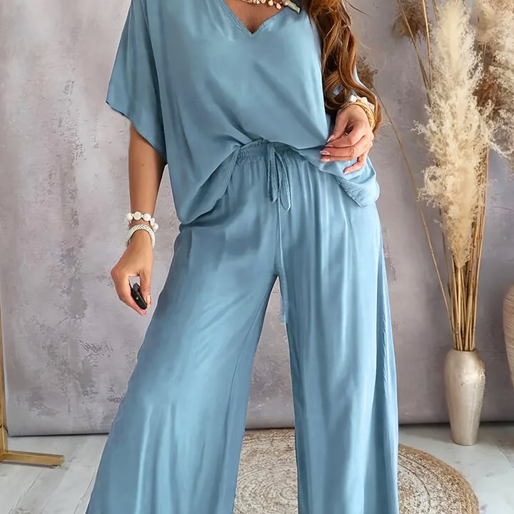 ENSEMBLE CHIC À COL EN V POUR FEMMES