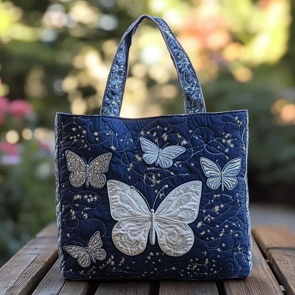 Sac Cabas Matelassé Argenté