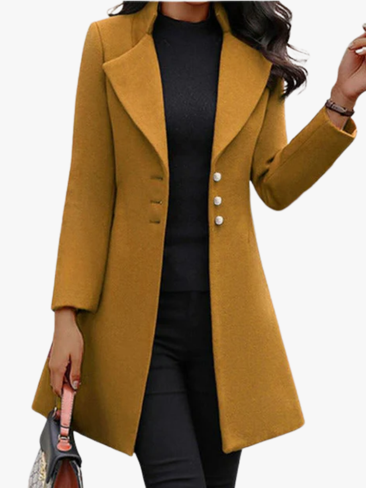 MANTEAU MÉLANGE DE LAINE POUR FEMMES