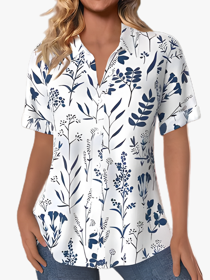 Maëlle | Blouse Imprimé Feuilles