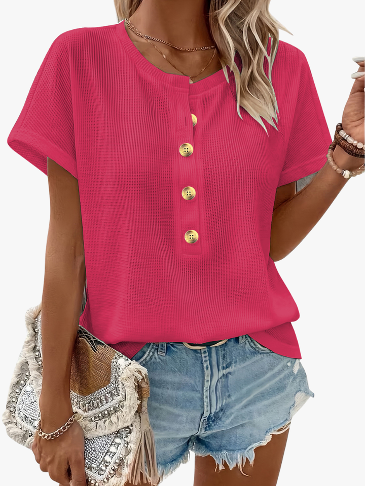 T-SHIRT À COL V POUR FEMMES