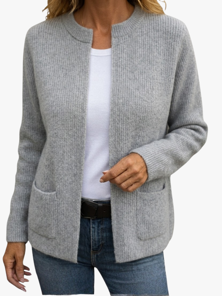 ÉLODIE MOREAU GILET EN TRICOT À FERMETURE ÉCLAIR POUR FEMMES