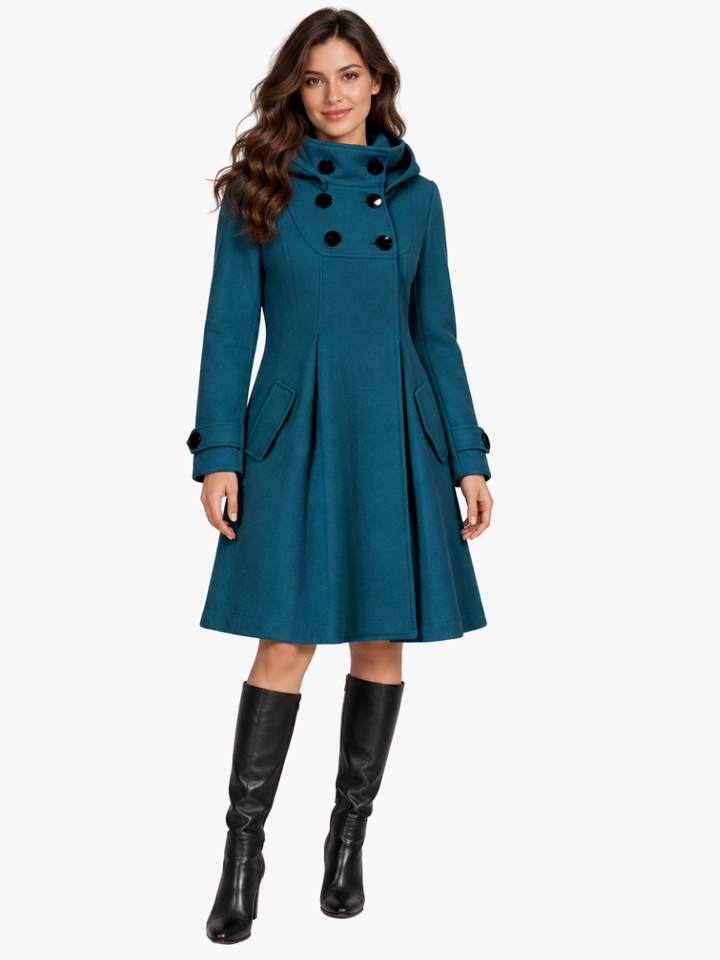 MANTEAU TRENCH REFINÉ LONGUEUR GENOU POUR FEMMES