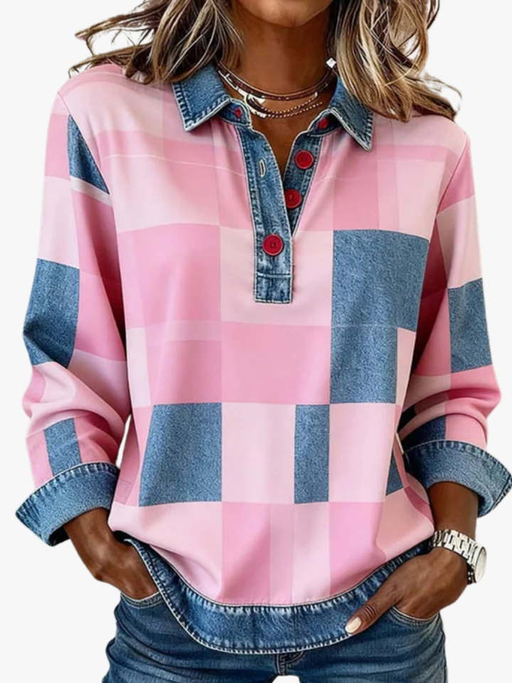 CHEMISE À CARREAUX POUR FEMME