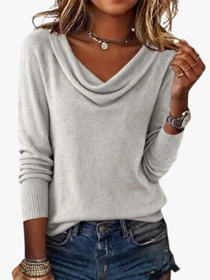 PULL COL DÉTENDU POUR FEMMES