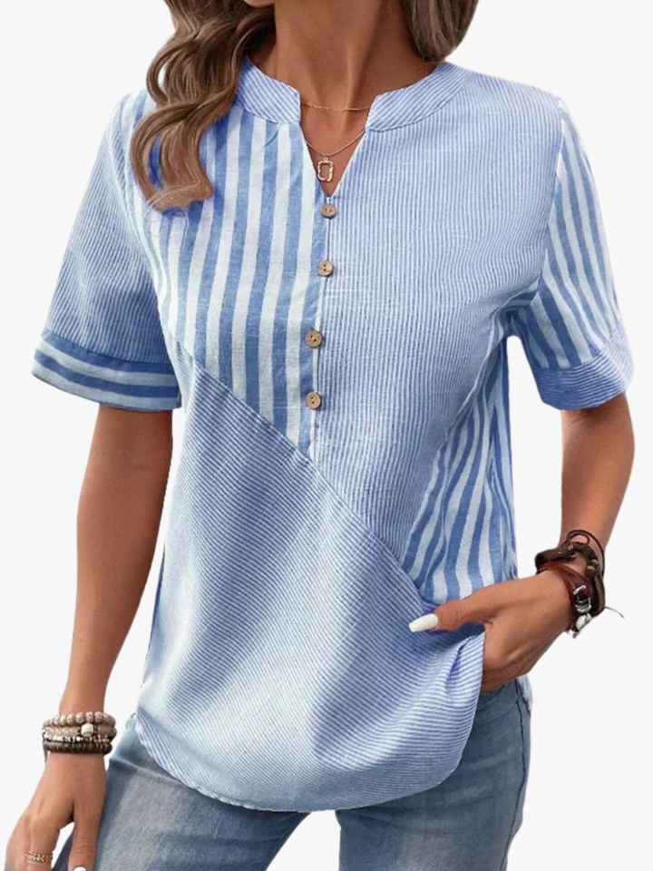 BLOUSE RAYÉE ÉLÉGANTE FOR WOMEN