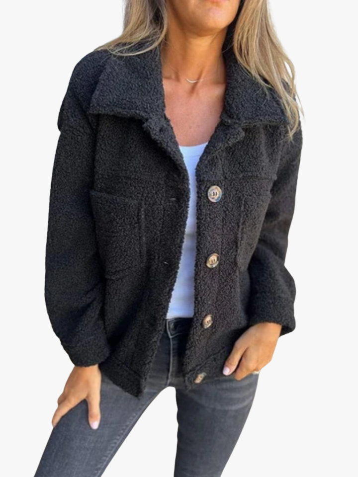 Béatrice | Manteau Texturé à Boutons