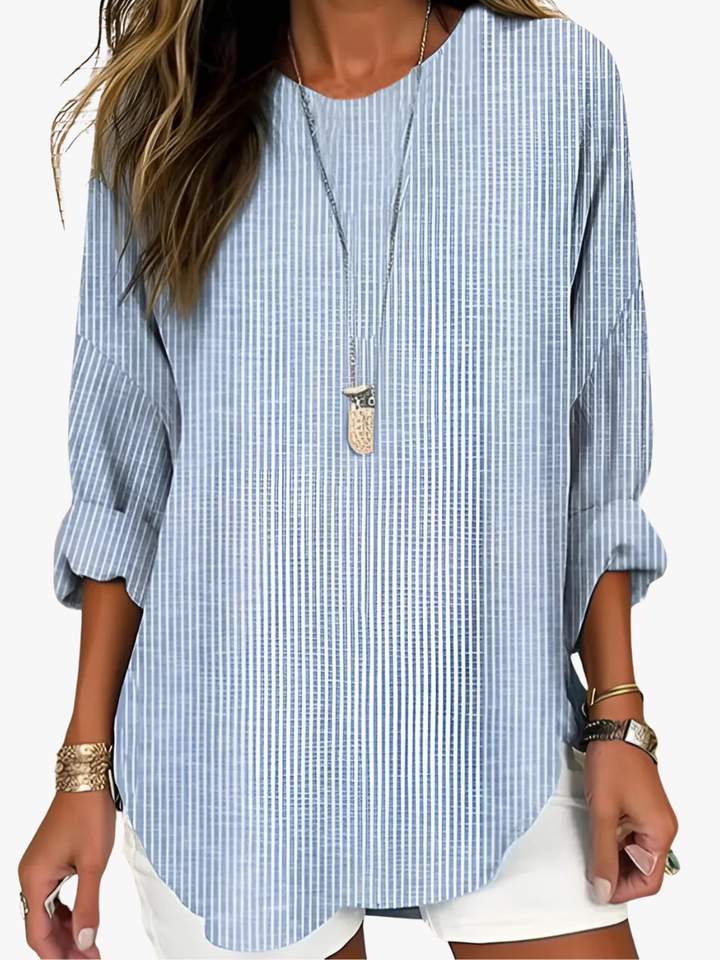 BLOUSE À RAYURES POUR FEMME
