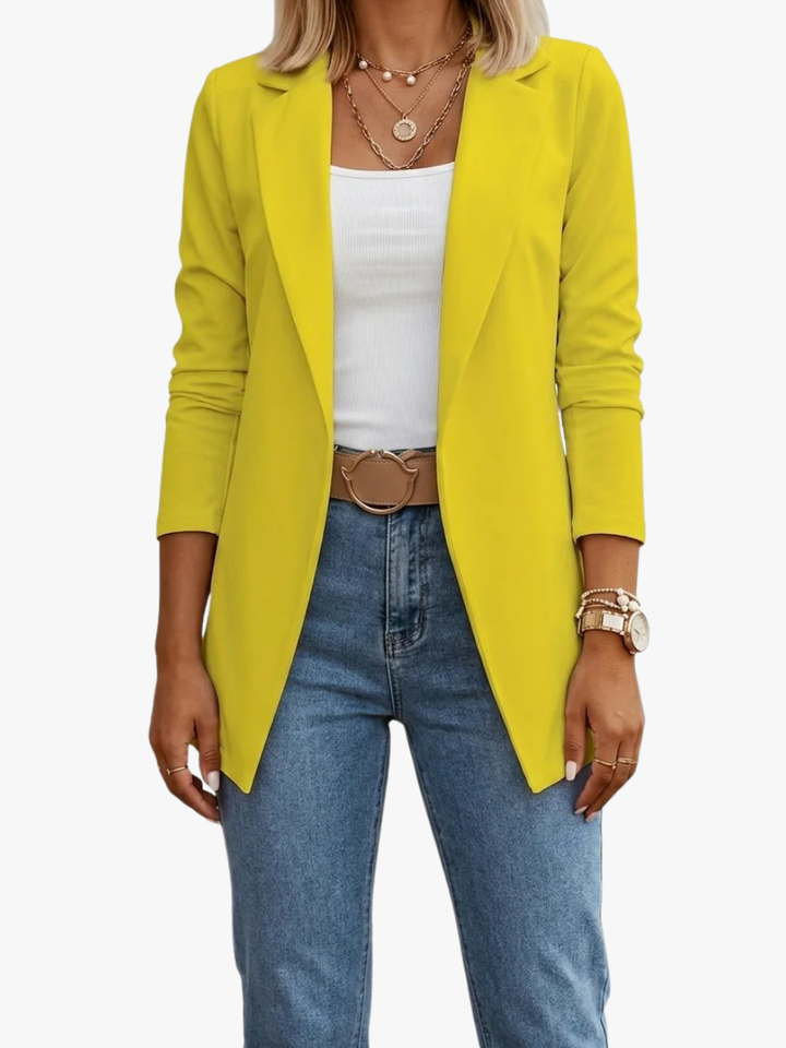 ÉLODIE MOREAU BLAZER DRAPÉ ÉLÉGANT POUR FEMMES