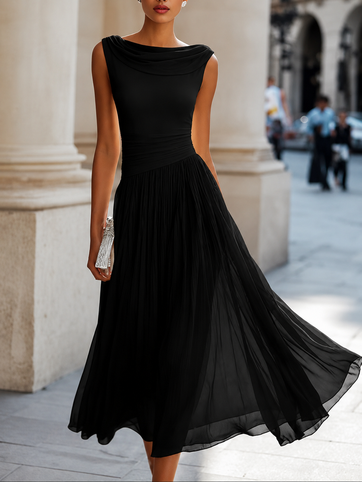 ROBE MIDI ÉLÉGANTE CHIC POUR FEMMES