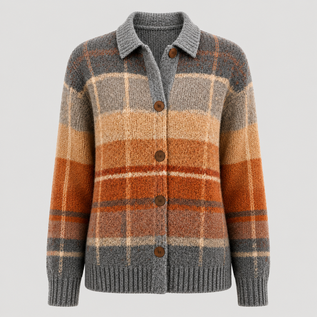 Valentine | Gilet à Carreaux Chic