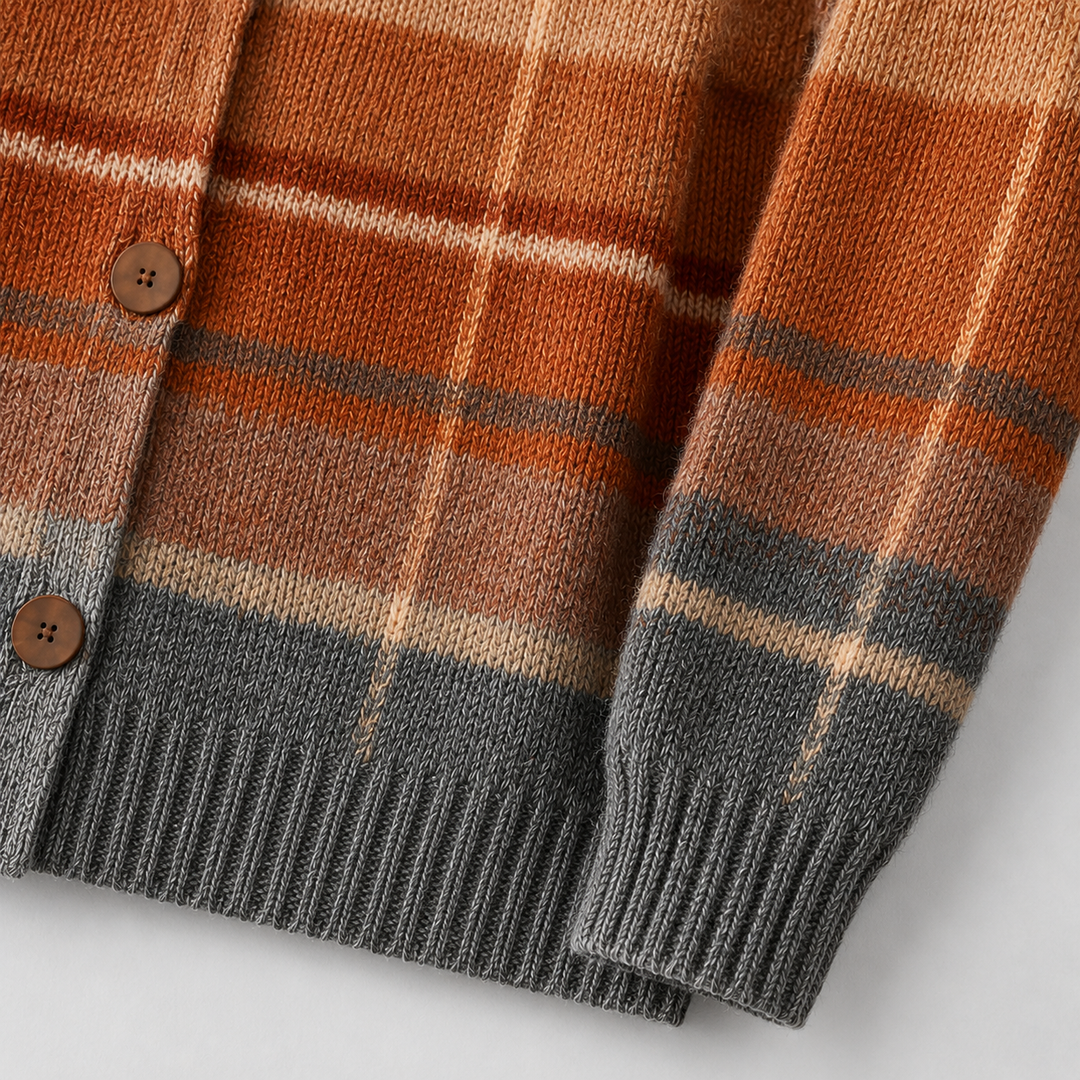 Valentine | Gilet à Carreaux Chic