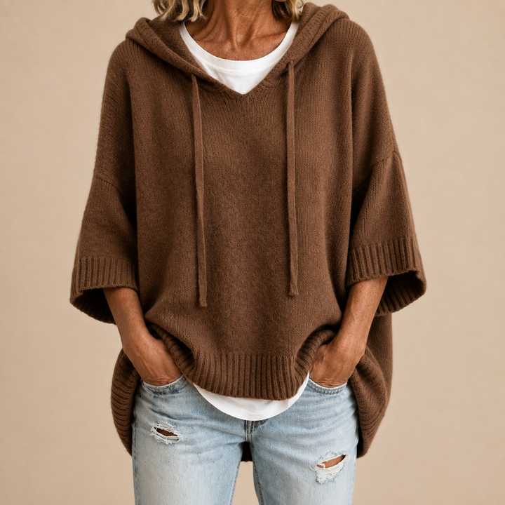 PULL AMPLE À CAPUCHE POUR FEMMES