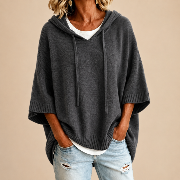 PULL AMPLE À CAPUCHE POUR FEMMES