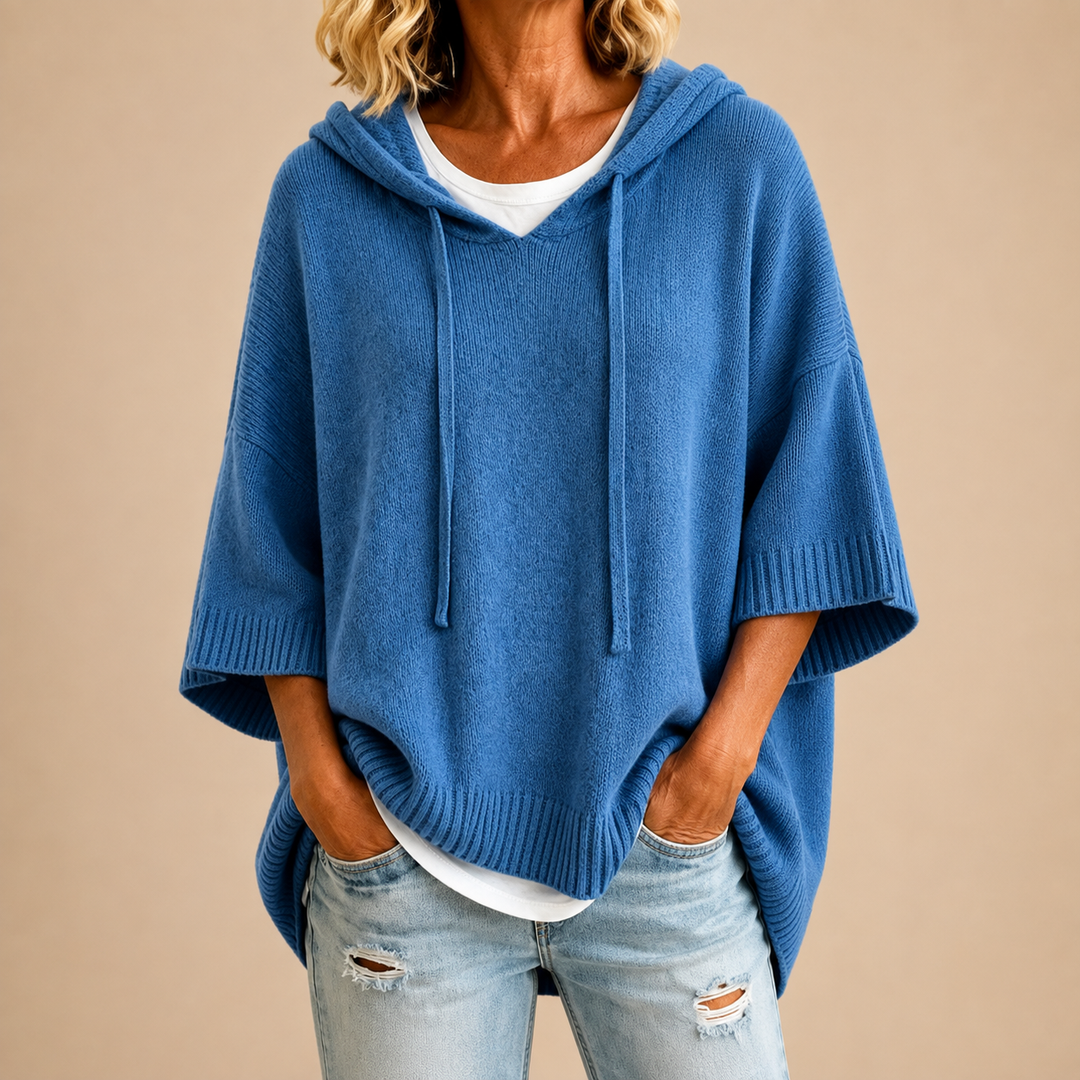 PULL AMPLE À CAPUCHE POUR FEMMES