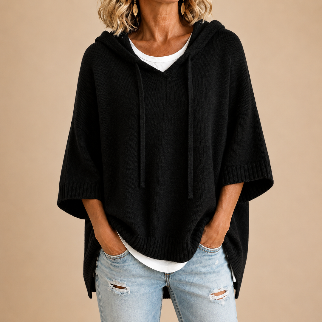 PULL AMPLE À CAPUCHE POUR FEMMES
