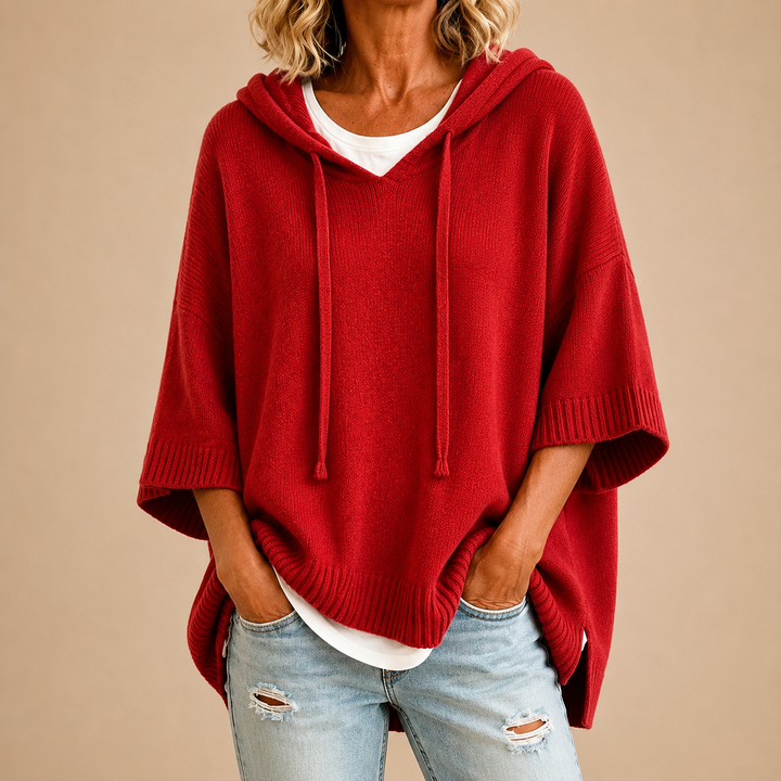 PULL AMPLE À CAPUCHE POUR FEMMES