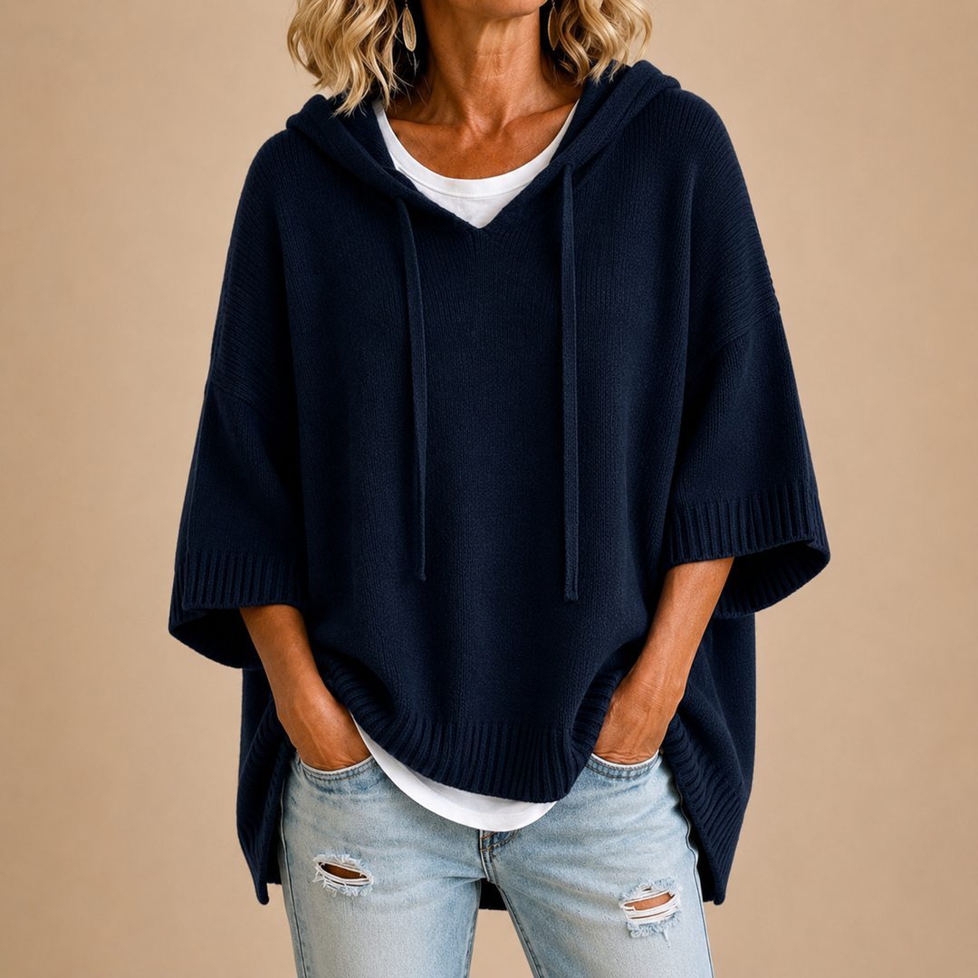 PULL AMPLE À CAPUCHE POUR FEMMES
